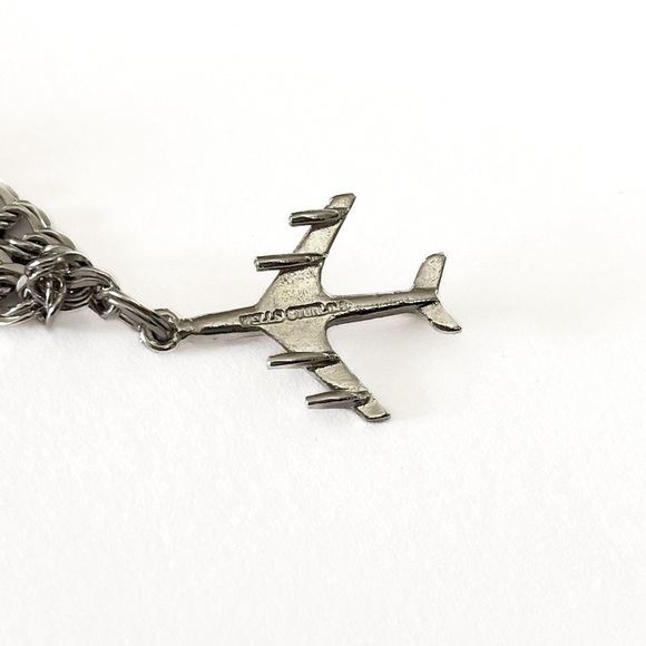 VTG Sterling Silver Charm Bracelet with 3 charms - Picture 5 of 7